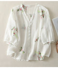 Pure Cotton Shirt With Beautiful Embroidered work