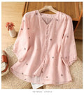 100% Pure Cotton Heart Embroidery  Top
