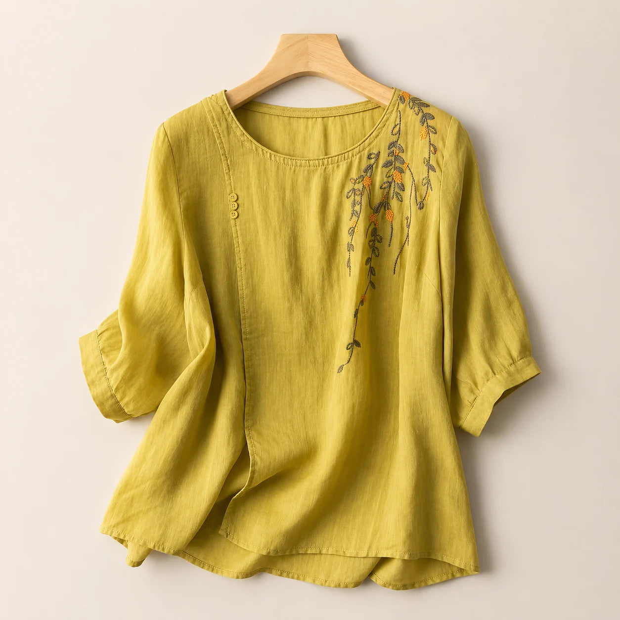Women's Pure Cotton Embroidered Top