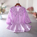 pure cotton Embroidered  Shirt Top
