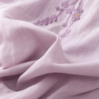 Nature Cotton Floral Embroidered Top