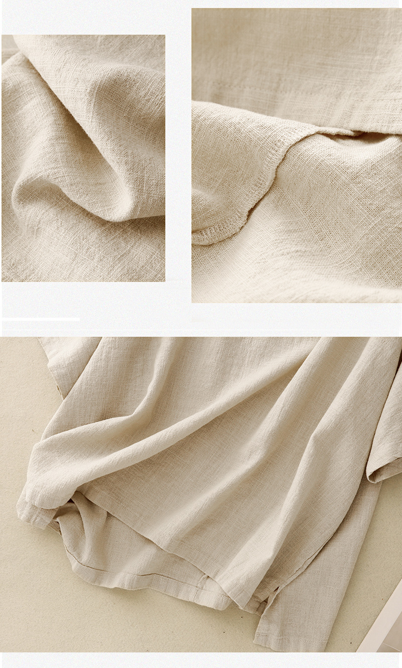 100% Pure Cotton Minimal Button Neck Top
